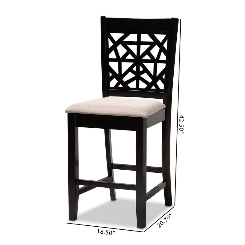 Copper Grove Ainaro Armless Cushioned Dining Chairs (Set of 2)