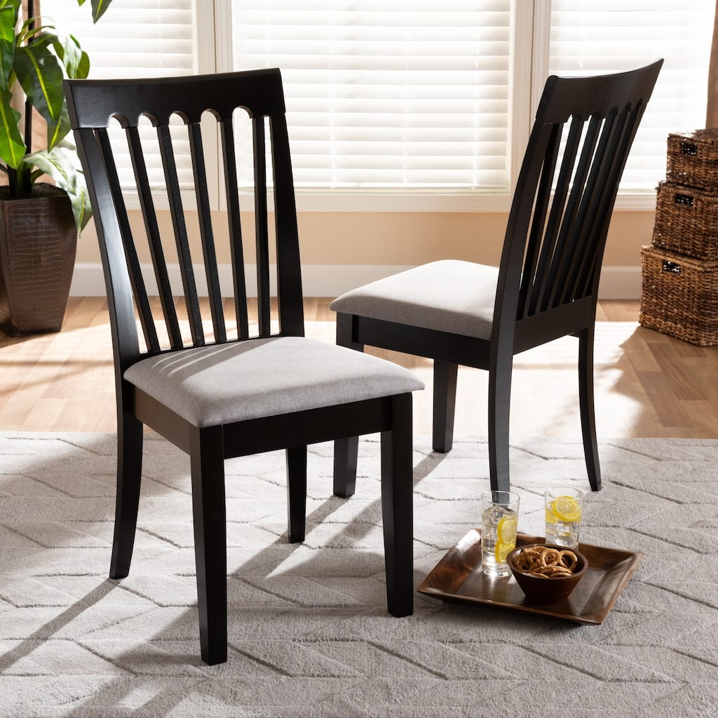 Copper Grove Quelicai Cushioned Armless Dining Chairs (Set of 2)