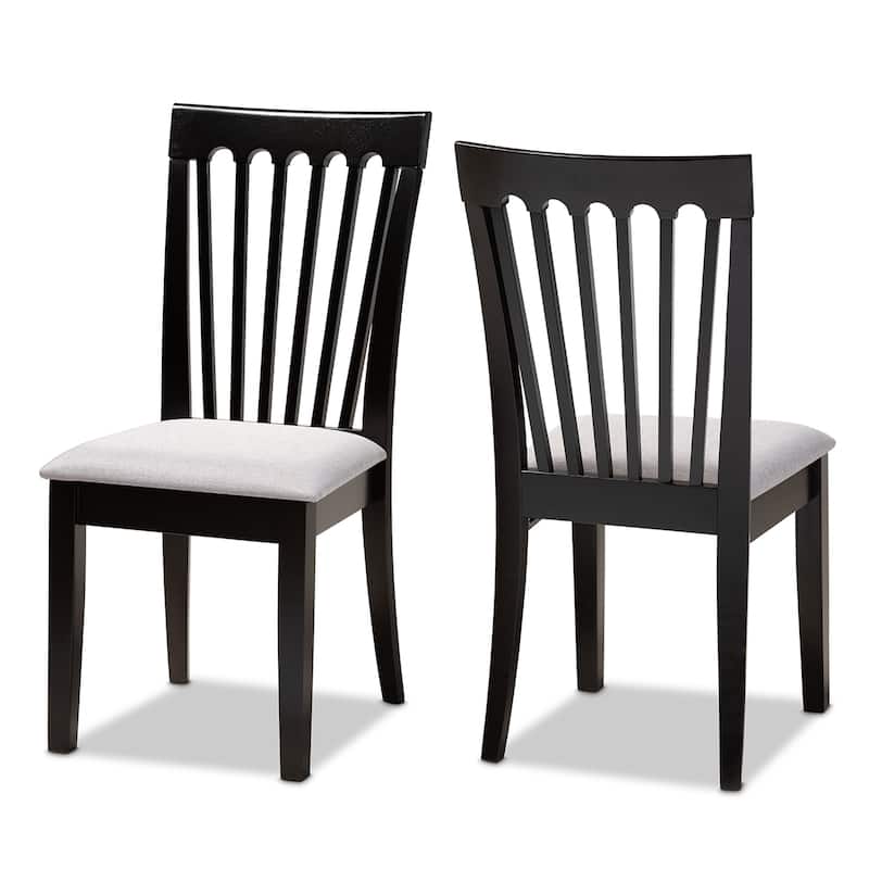Copper Grove Quelicai Cushioned Armless Dining Chairs (Set of 2) - Dining Height - Set of 2 - Grey