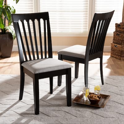 Copper Grove Quelicai Cushioned Armless Dining Chairs (Set of 2)