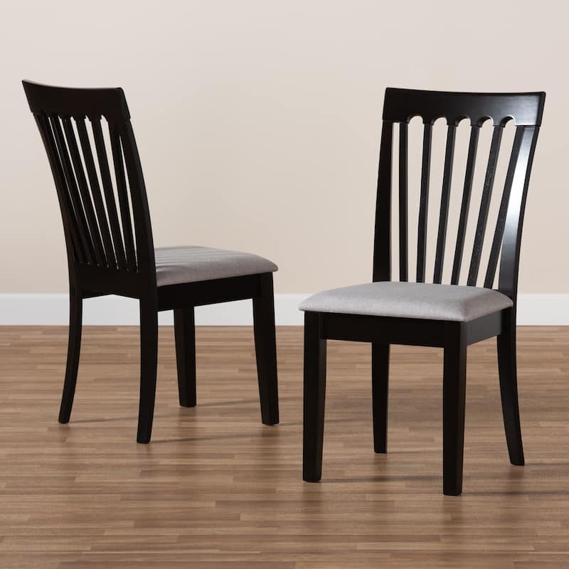 Copper Grove Quelicai Cushioned Armless Dining Chairs (Set of 2)