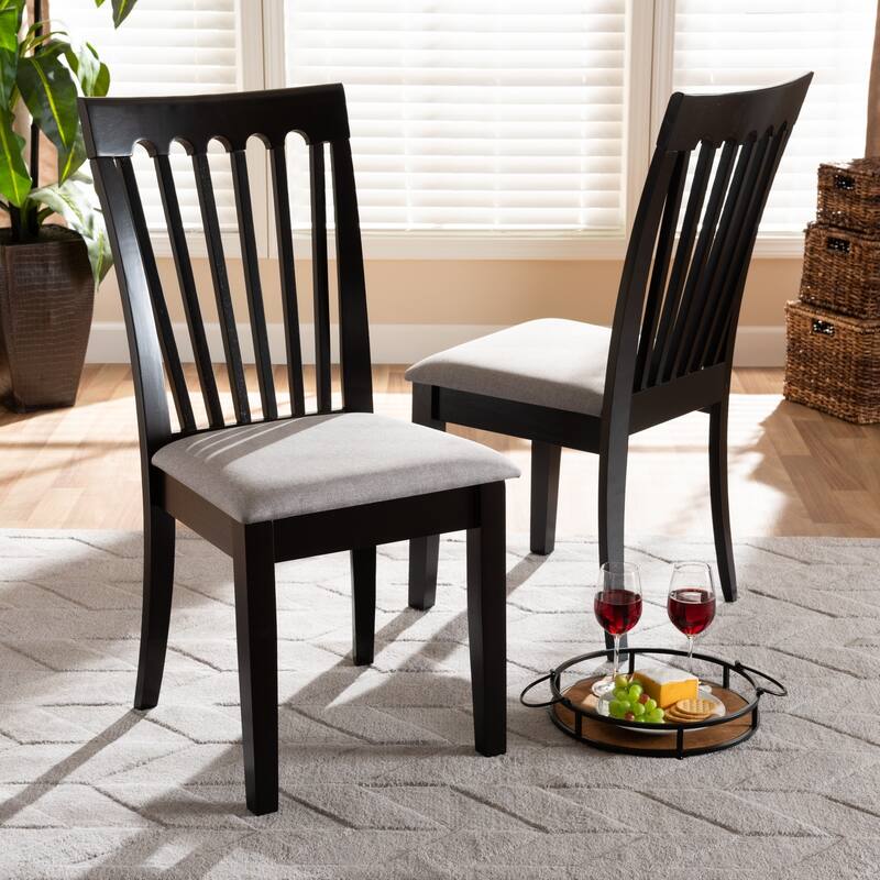 Copper Grove Quelicai Cushioned Armless Dining Chairs (Set of 2)