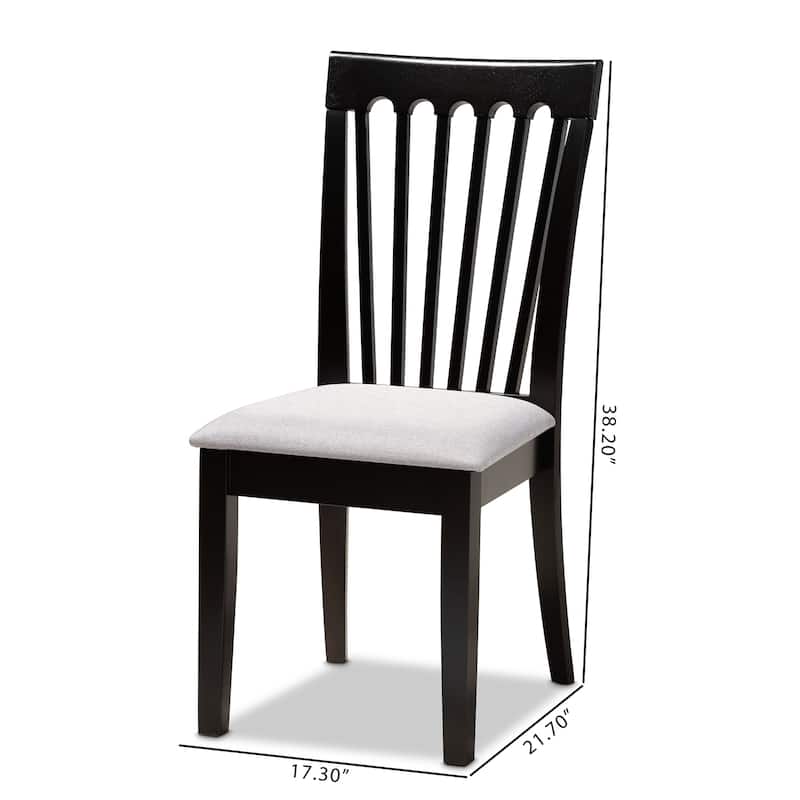 Copper Grove Quelicai Cushioned Armless Dining Chairs (Set of 2)