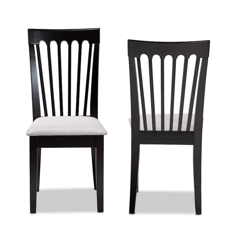 Copper Grove Quelicai Cushioned Armless Dining Chairs (Set of 2)