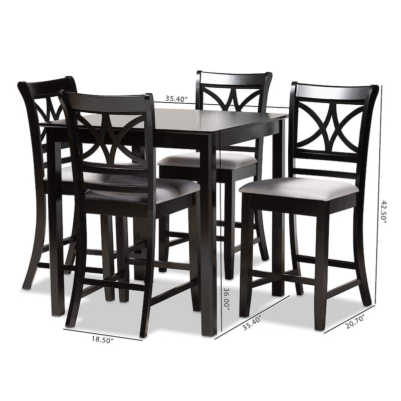 Copper Grove Aileur 5-piece Counter-height Pub Dining Set