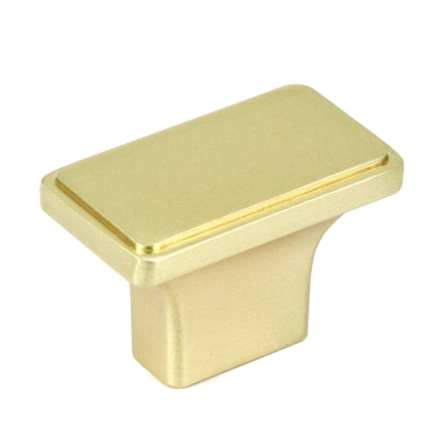 Contemporary Knob Brushed Champagne Gold Finish Handle (Case of