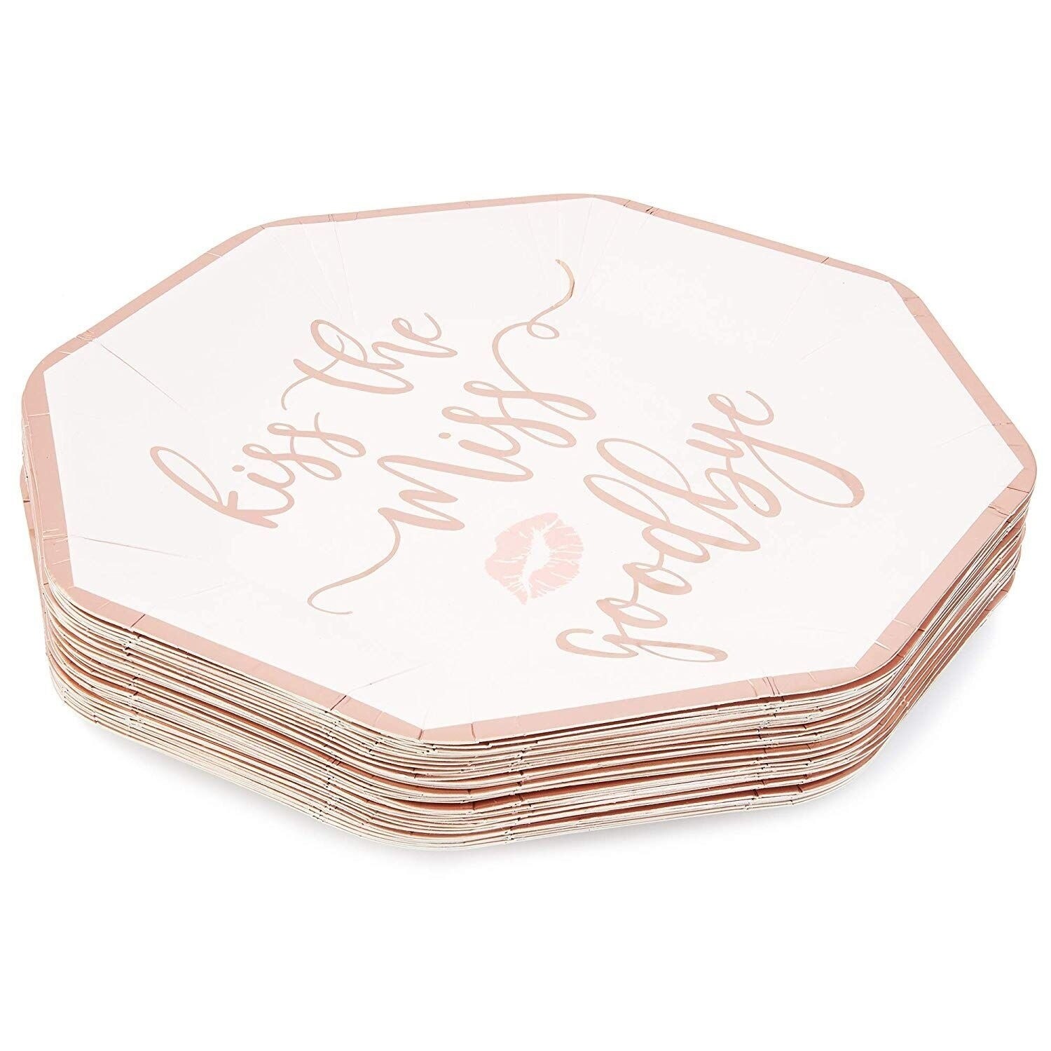 „Kiss The Miss“ Gästebuch Für Den Junggesellinnenabschied – Mit Roségoldener Folie & Stift