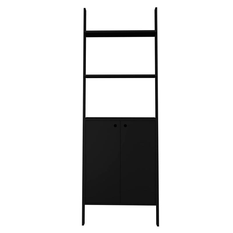 Cooper Ladder Cabinet with 2 Floating Shelves by Manhattan Comfort
