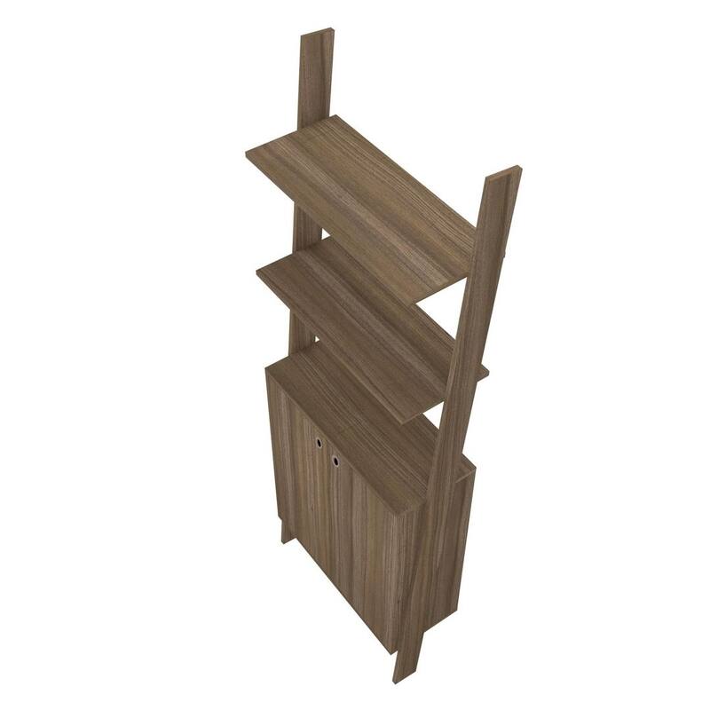 Cooper Ladder Cabinet with 2 Floating Shelves by Manhattan Comfort