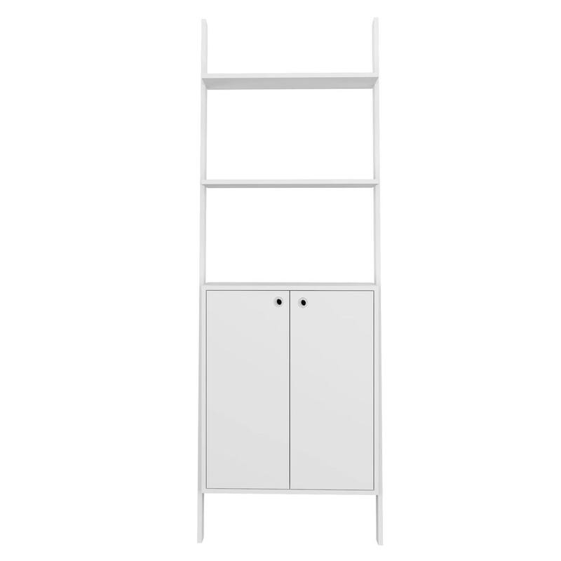 Cooper Ladder Cabinet with 2 Floating Shelves by Manhattan Comfort