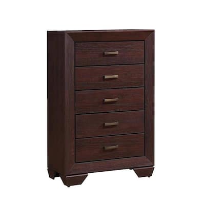 5-Drawer Chest, Dark Cocoa