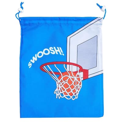 Blue Panda 12 Pack Basketball Themed Party Favor Drawstring Gift Bags for Boys Birthday