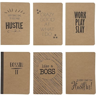 Paper Junkie 24Pack Lined Motivational Notebooks, Blank Inspirational Journals, 4 x 5.75 In