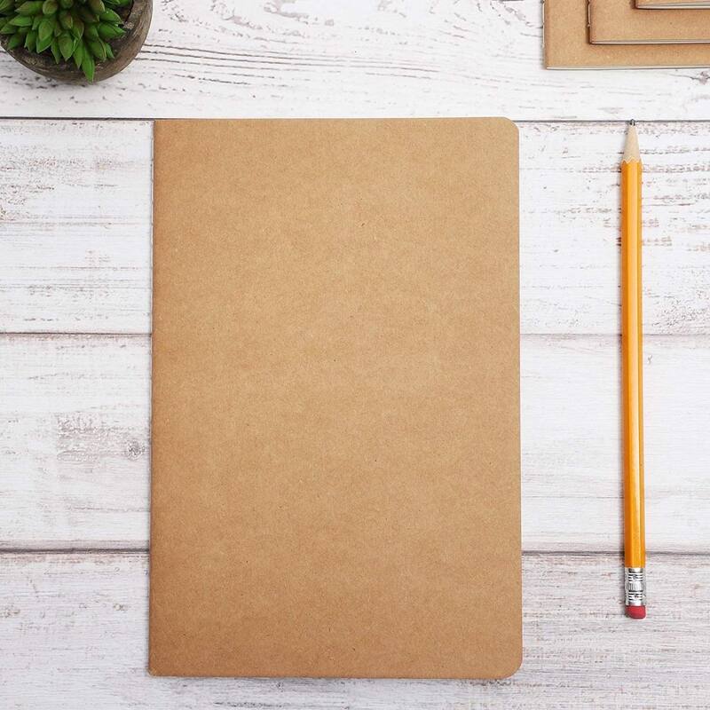 Paper Junkie 24 Pack Blank Journals, Bulk Sketchbooks, A5 Kraft Paper Notebooks, 5.5 x 8.3 In