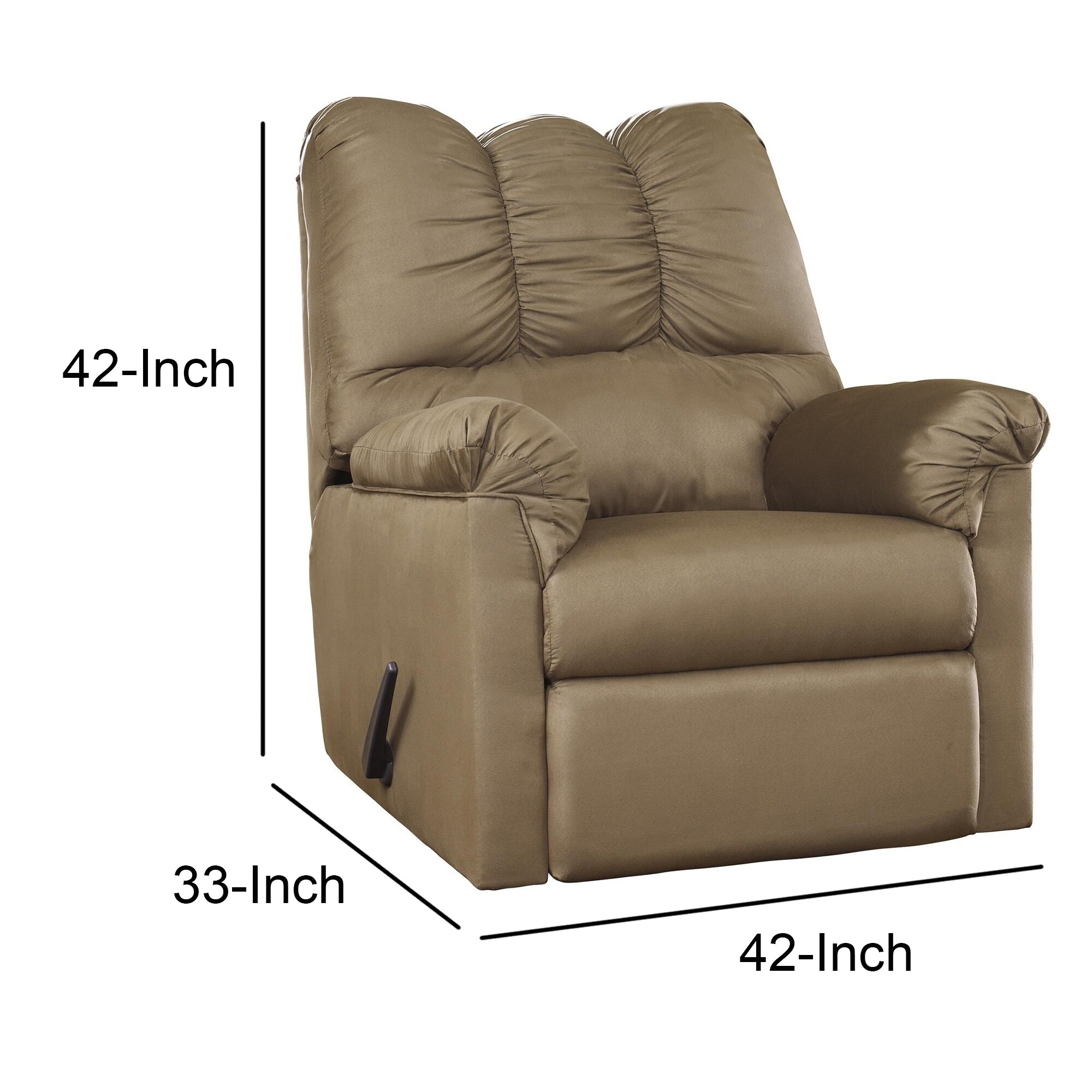 upholstered rocking recliner