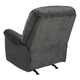 preview thumbnail 4 of 3, Fabric Upholstered Rocker Recliner with Pillow Top Arm, Smoke Gray