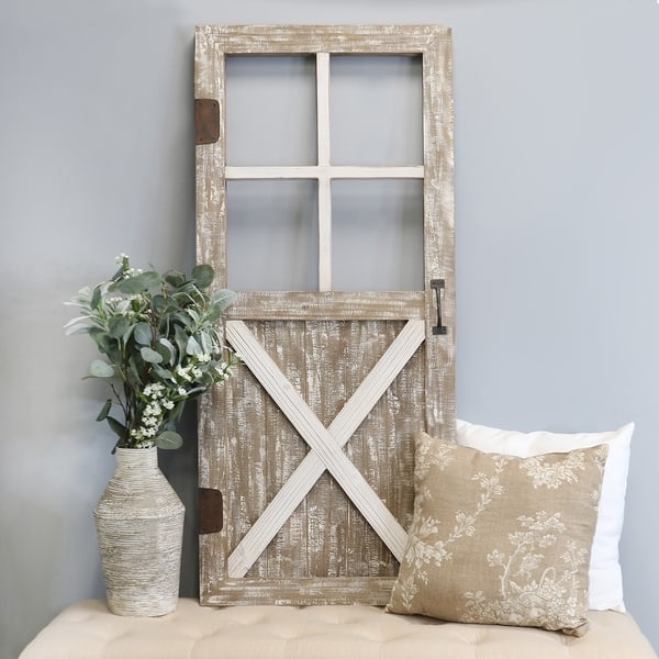 Shop Stratton Home Decor Barn Door Wall Decor 21 00 X 1 50 X