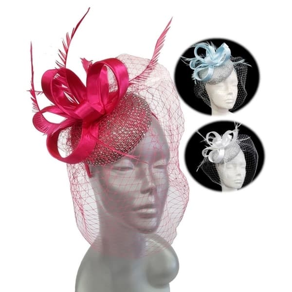 slide 1 of 10, Women's Designer couture rhinestone-encrusted fascinator Hat