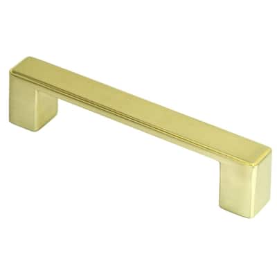 Contemporary 4.5-inch Nepoli Champagne Gold Finish Square Cabinet Bar Pull Handle (Case of 5) - Champagne Gold
