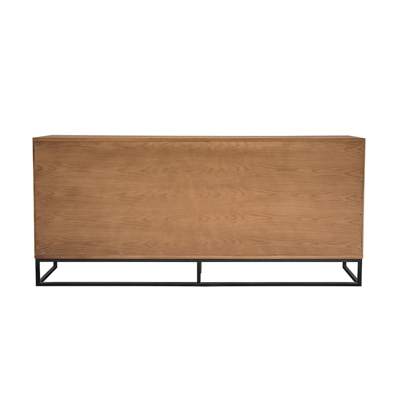 Nevada Rustic Oak Wood Sideboard