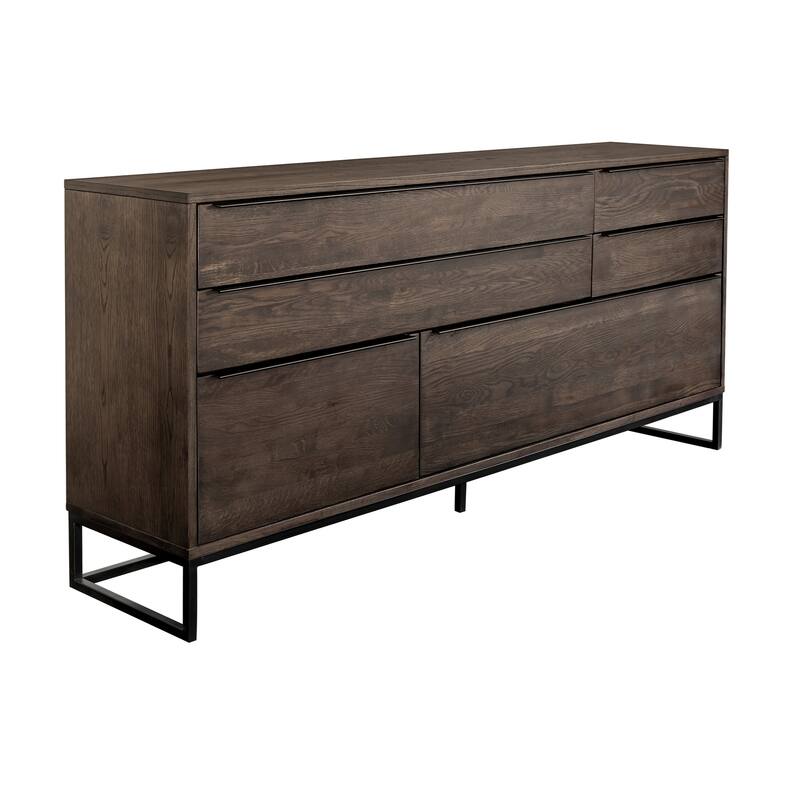 Nevada Rustic Oak Wood Sideboard