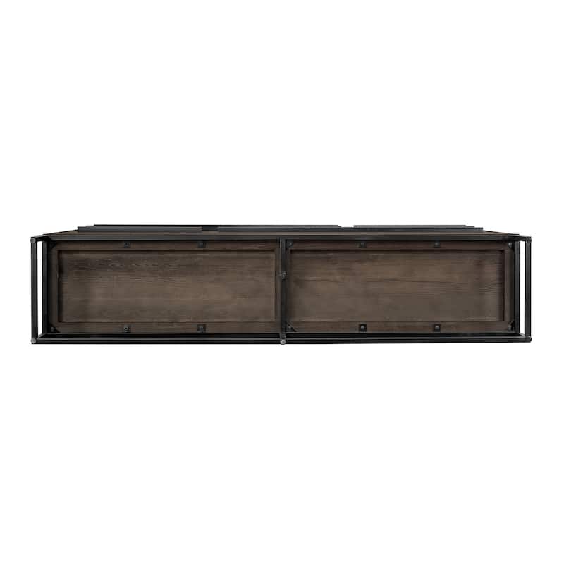 Nevada Rustic Oak Wood Sideboard