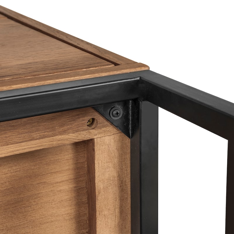 Nevada Rustic Oak Wood Sideboard