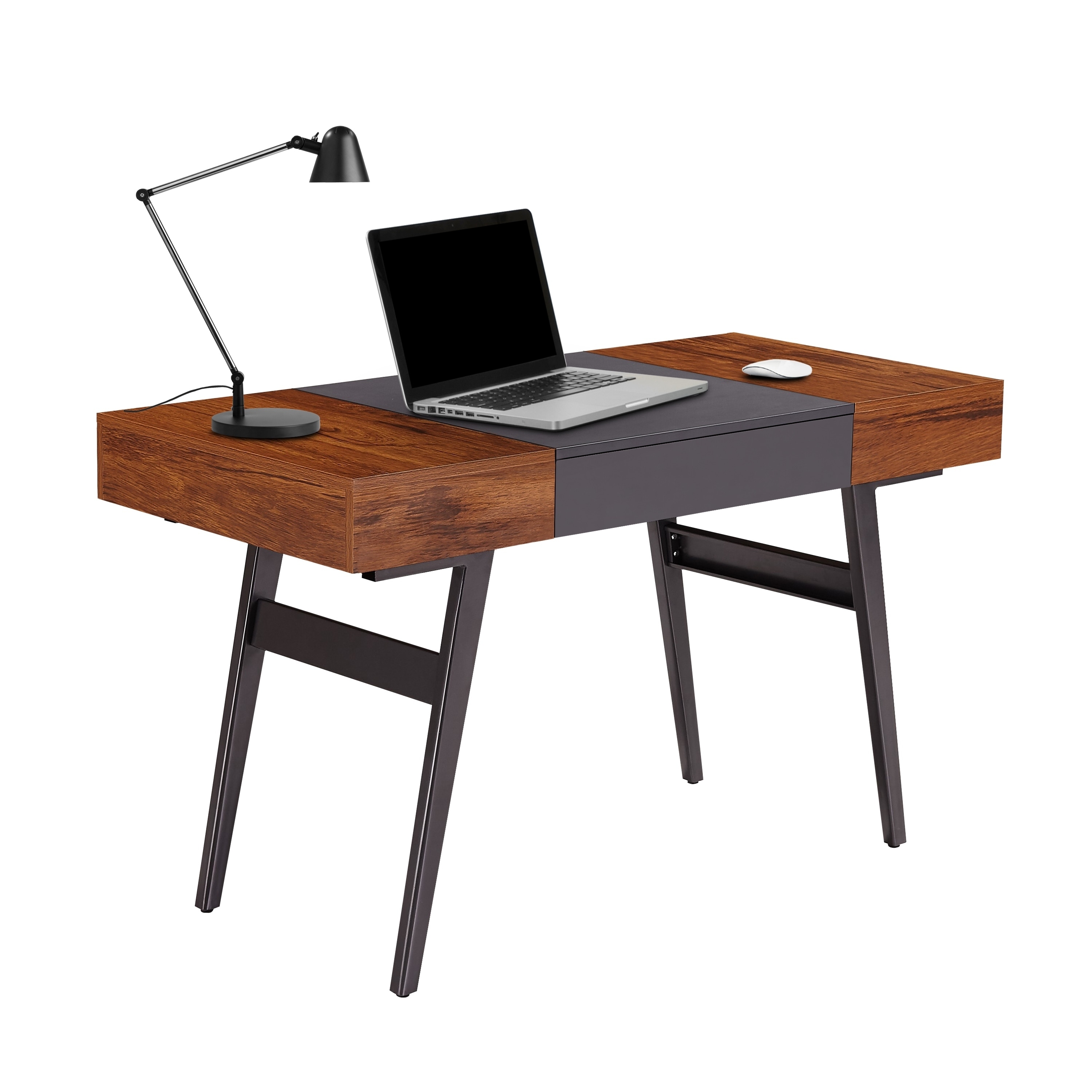 Modern Designs Expandable Desk With Storage Mahogany Overstock 31099549