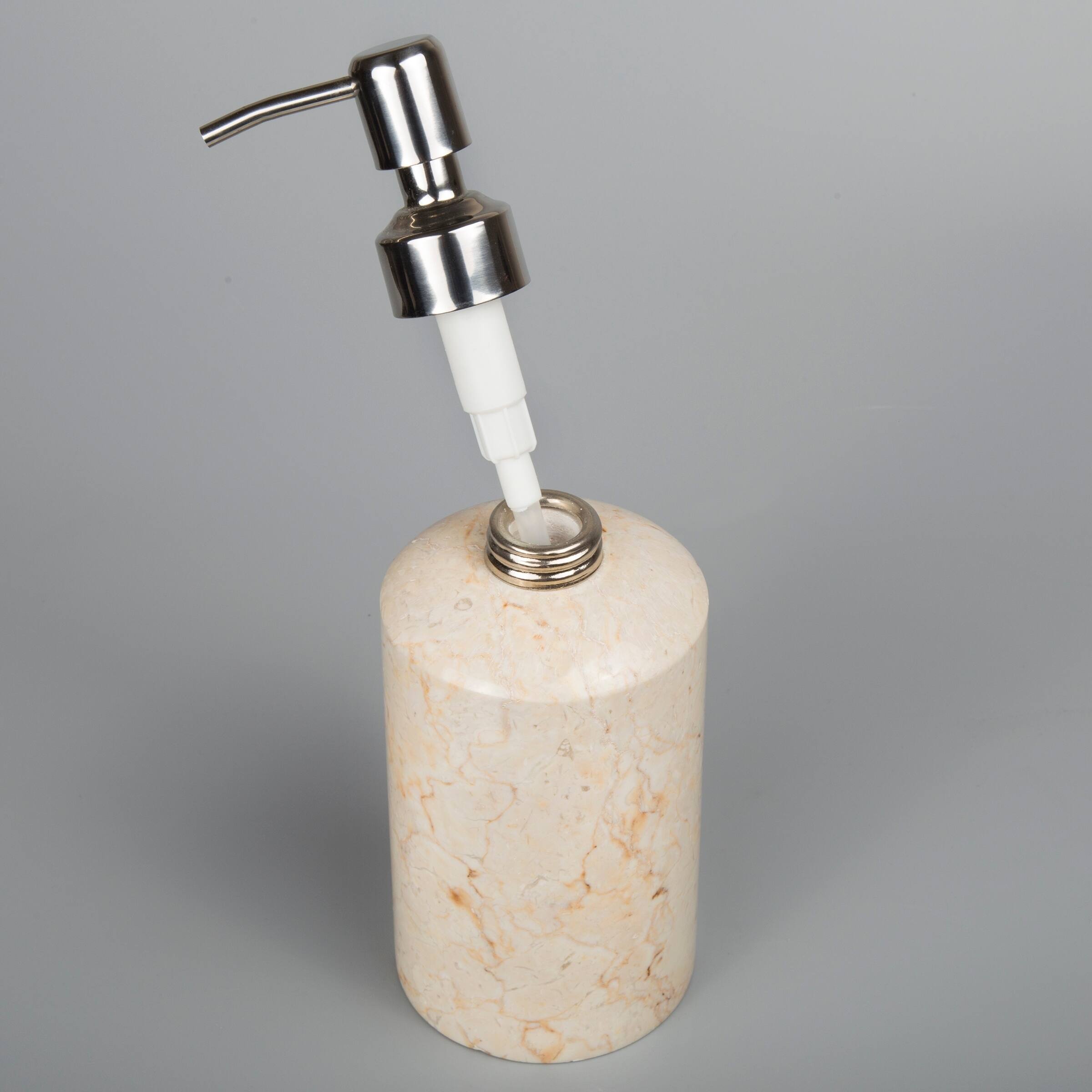 Creative Home Spa Collection Champagne Marble Liquid Soap Dispenser
