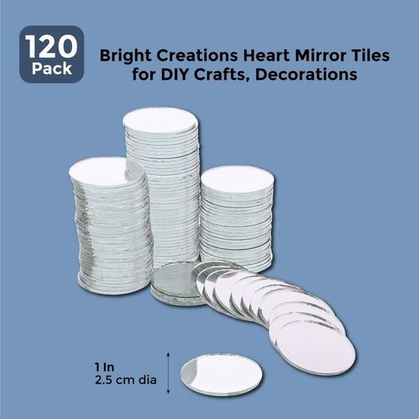 Shop 120pcs Craft Round Mirror Mosaic Tiles 1 For Diy Projects Crafts Decorations Overstock 31101218