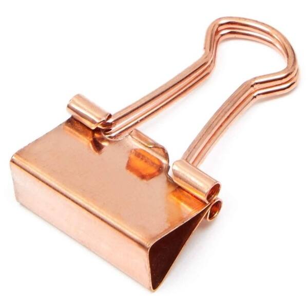 100 Pack 0 6 In Rose Gold Binder Clips Paper Clips Clamps File Clips For Office School Supplies Overstock