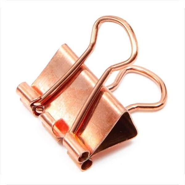 100 Pack 0 6 In Rose Gold Binder Clips Paper Clips Clamps File Clips For Office School Supplies Overstock