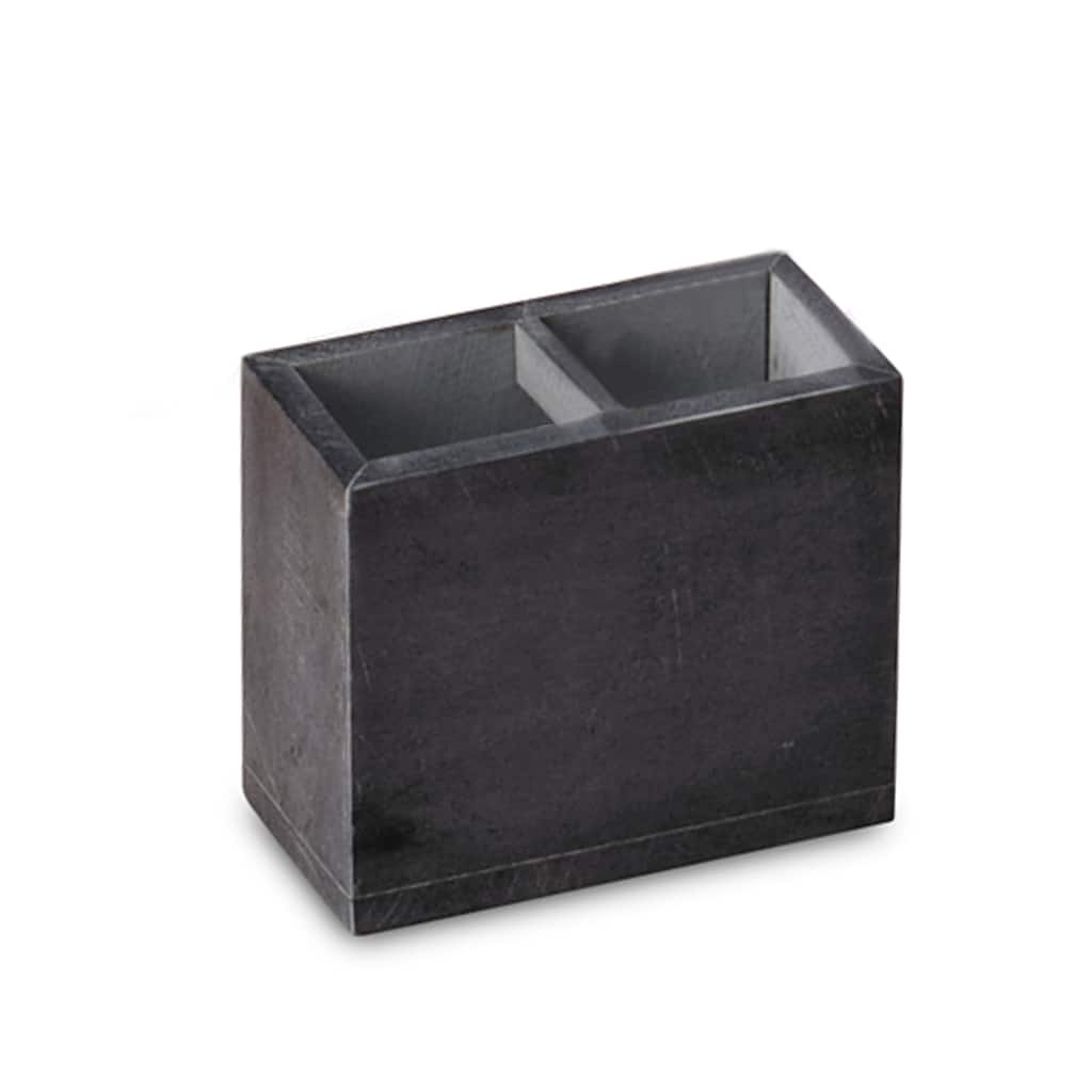 Creative Home Soapstone Rectangular Toothbrush Holder - Grey