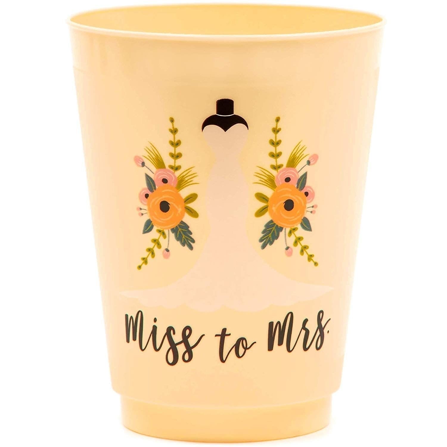 16x Plastic 16 oz Party Cups Celebrate Reusable Tumblers for Birthday Baby  Shower Graduation Wedding Parties, Black and White - Bed Bath & Beyond -  31094344