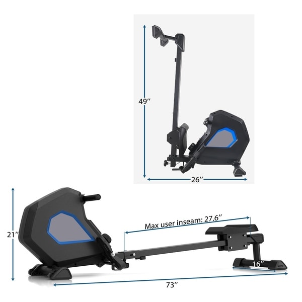 merax magnetic rower