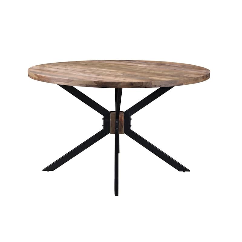 ROOT Sheesham Wood Round Dining Table - 51"