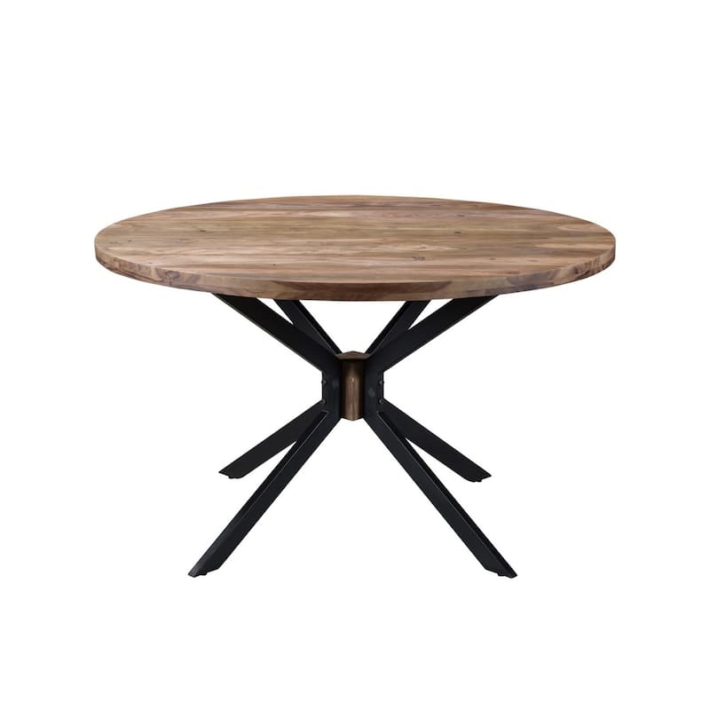 ROOT Sheesham Wood Round Dining Table - 51"