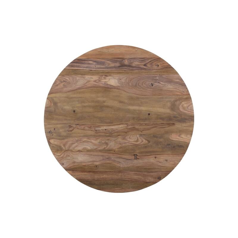 ROOT Sheesham Wood Round Dining Table - 51"