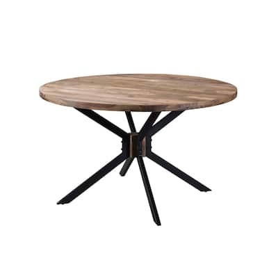 ROOT Sheesham Wood Round Dining Table - 51"