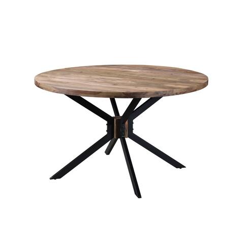 ROOT Sheesham Wood Round Dining Table - 51"