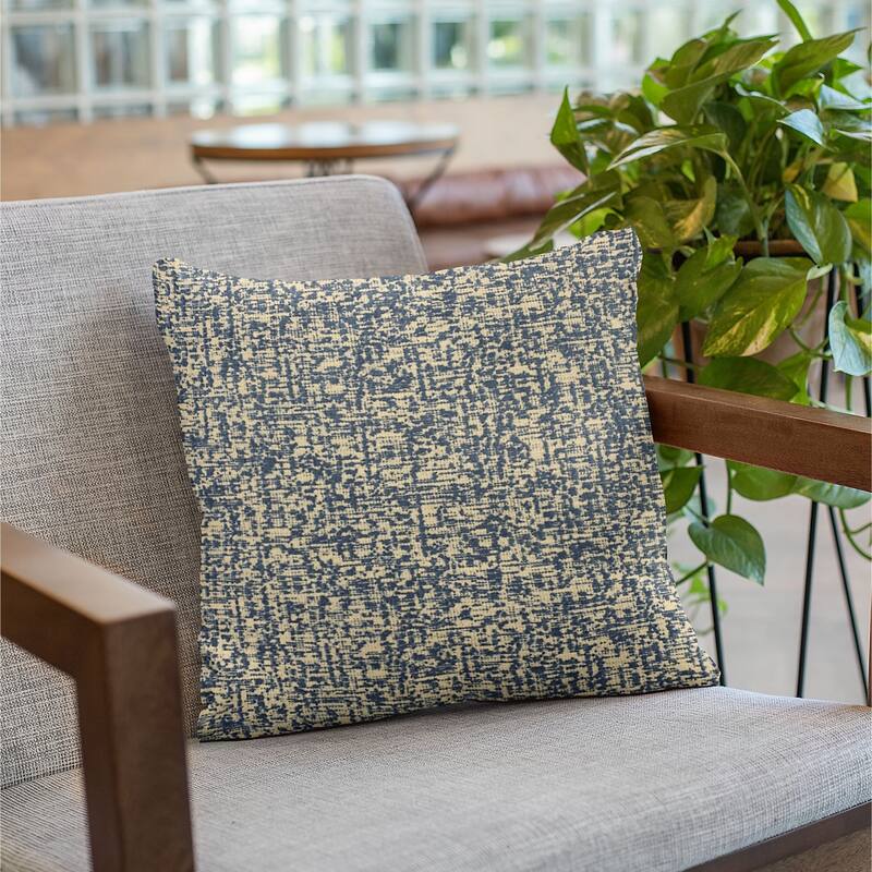 Plutus Blue Dotted Luxury Throw Pillow