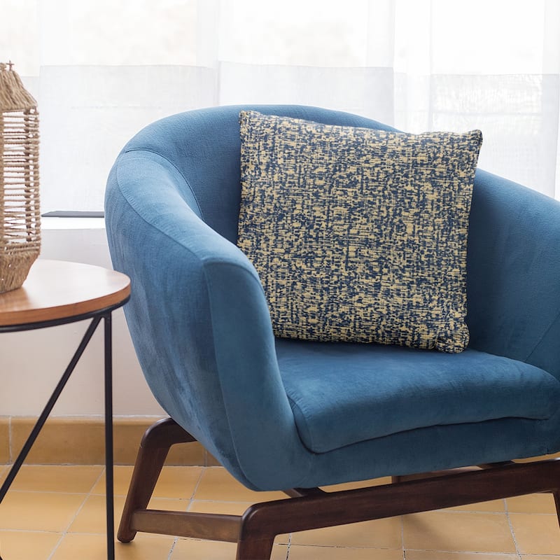 Plutus Blue Dotted Luxury Throw Pillow