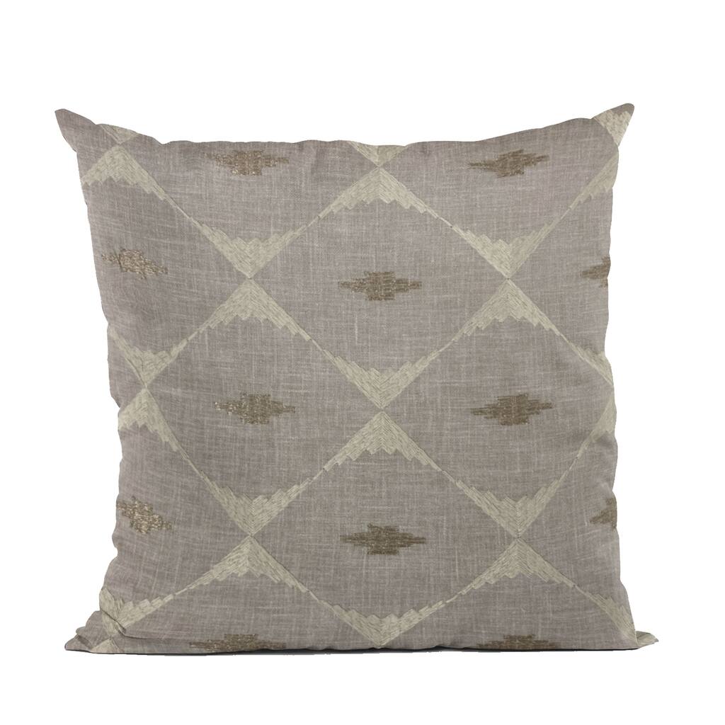 Plutus Gray Cubes Diamond Luxury Throw Pillow
