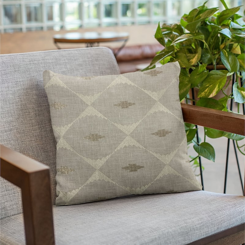 Plutus Gray Cubes Diamond Luxury Throw Pillow