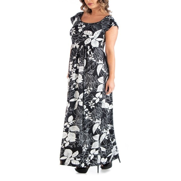 botanical maxi dress
