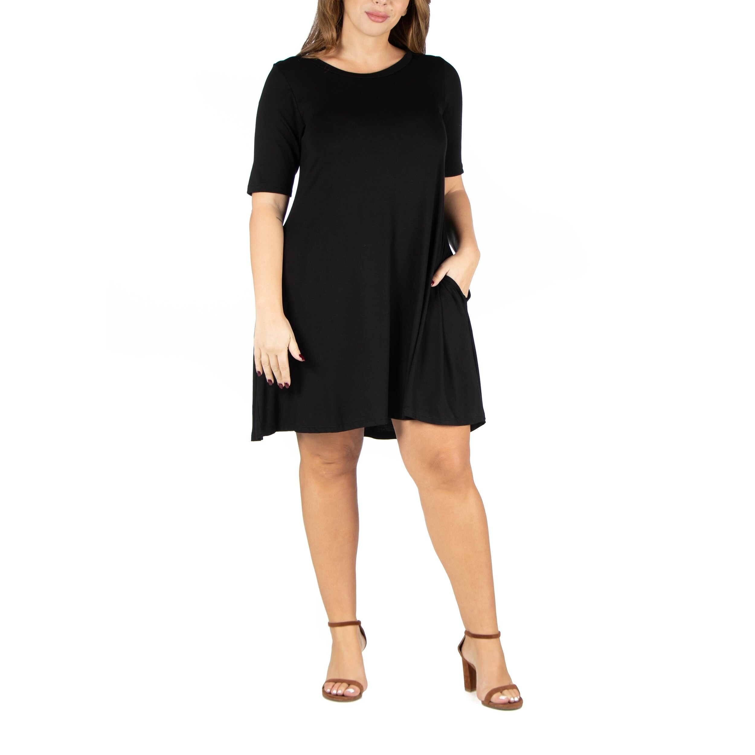 knee length t shirt dress