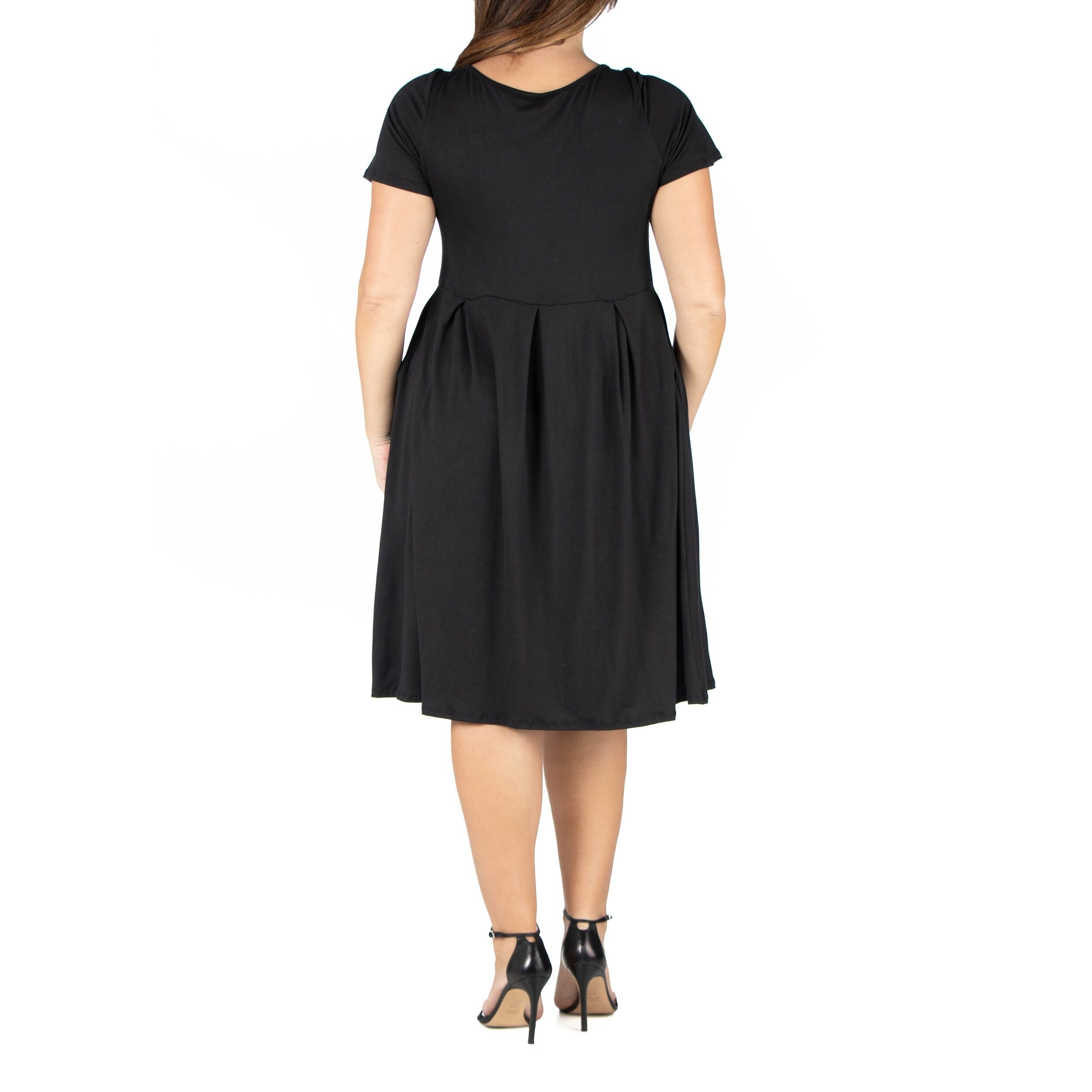 plus size skater dress with pockets