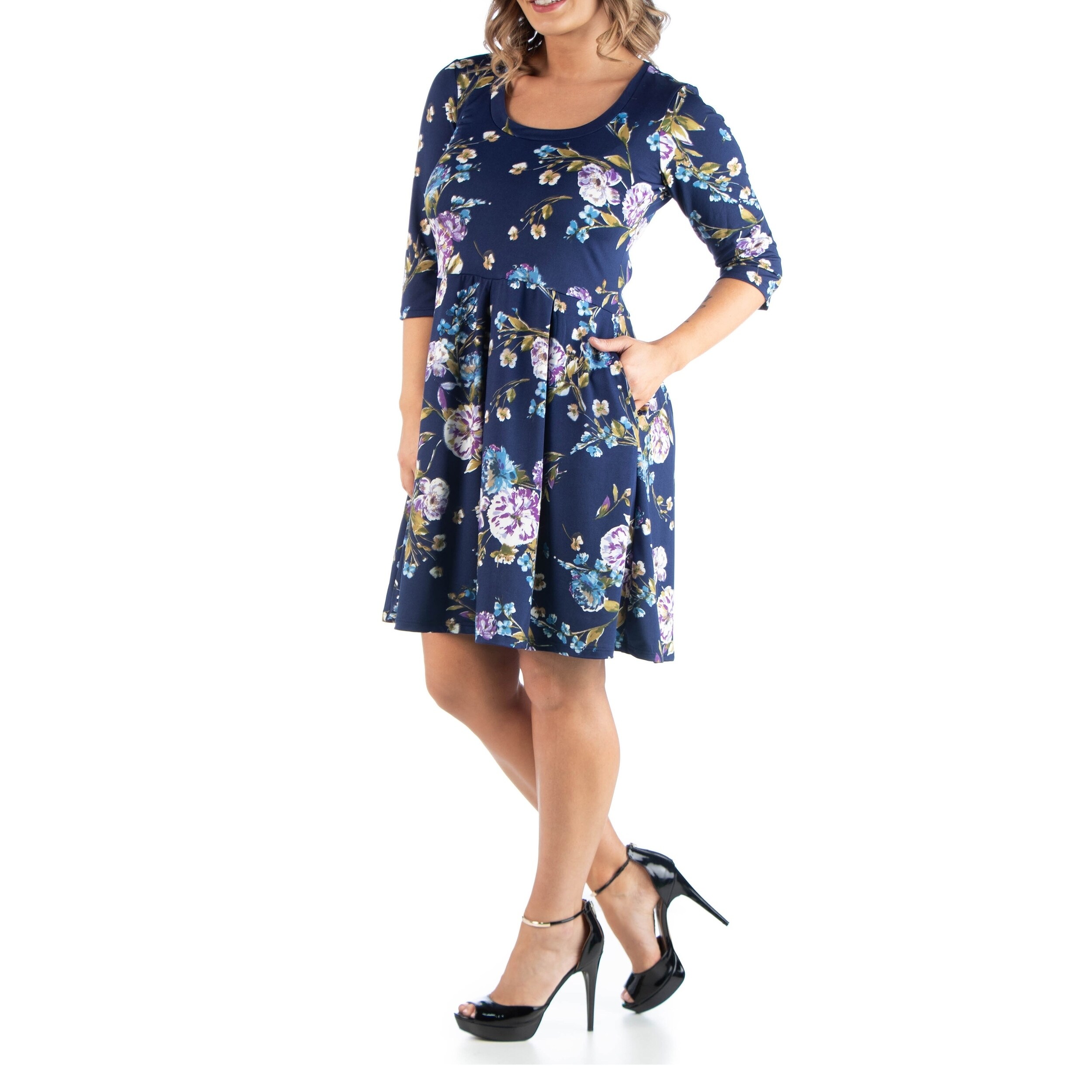 plus size fit and flare dress