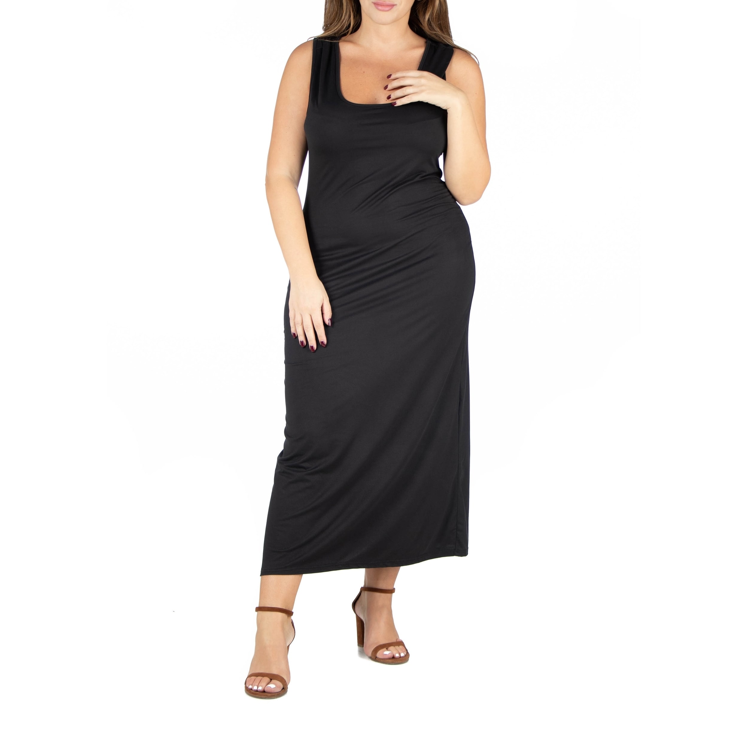 plus size racerback maxi dress