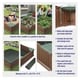 preview thumbnail 4 of 7, Badger Basket Woodland 2-in-1 Sandbox and Garden Planter - 48.5" x 48.5" x 12"